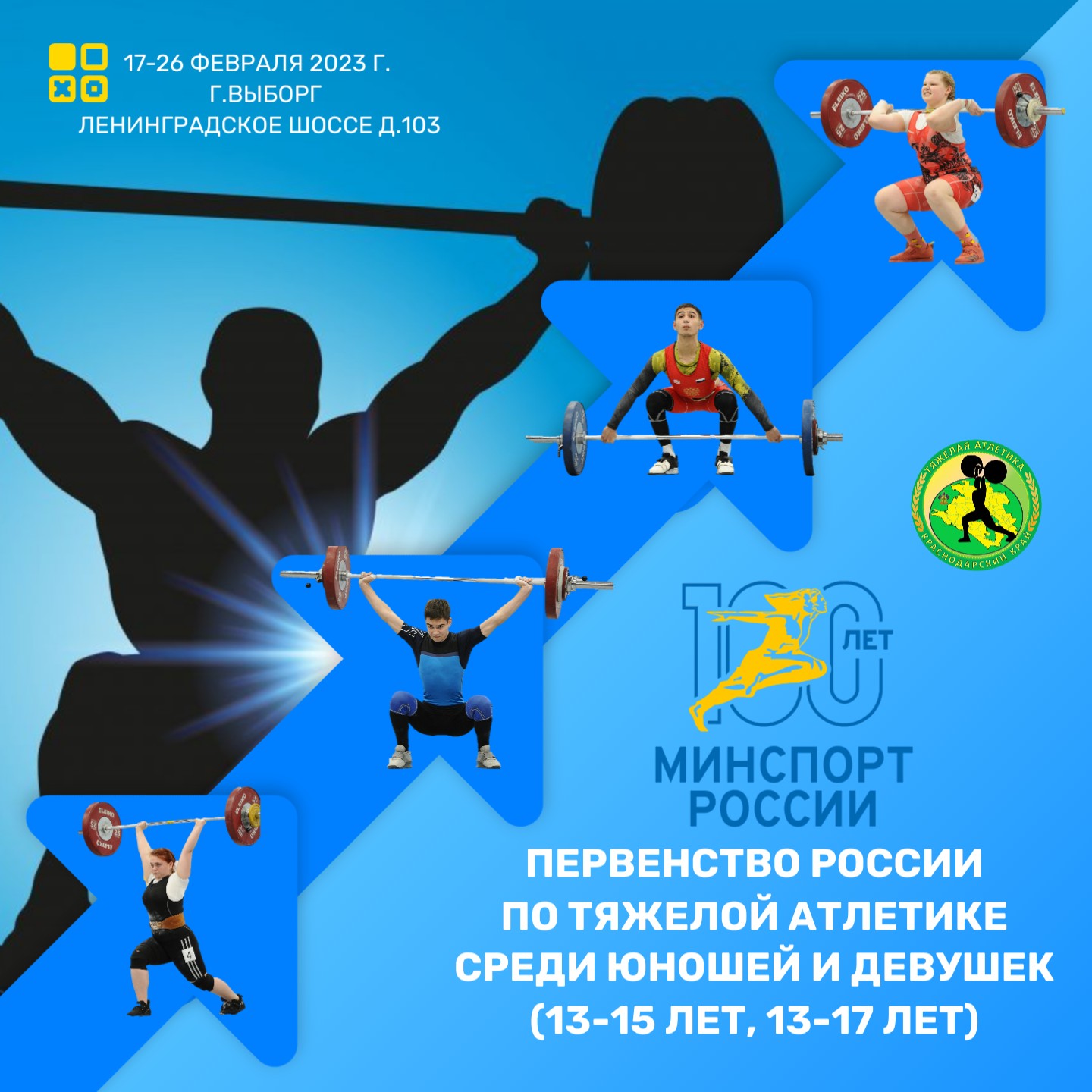 Первенство России по тяжелой атлетике среди юношей и девушек (13-15 лет, 13-17 лет)
