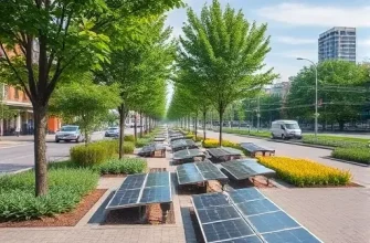 Модернизация городских паркомест под солнечные фермы для энергонезависимых улиц