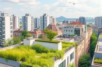 Разработка городских зеленых крыш для снижения температуры и энергоэквивалента